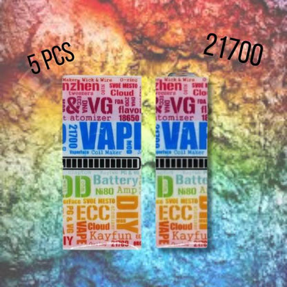 Wraps pour accu 20700/21700 (5pcs)