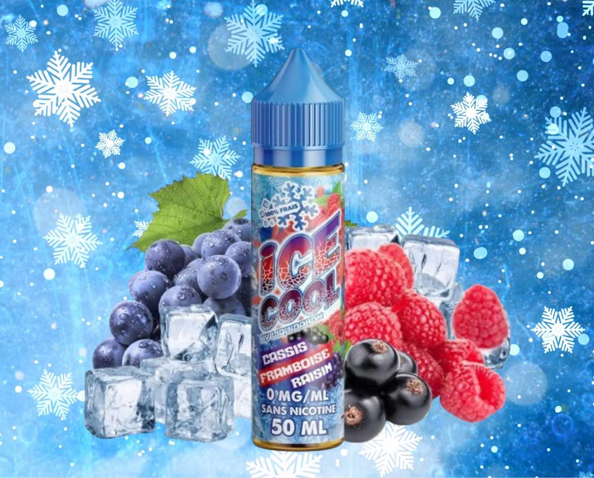 Cassis Framboise Raisin 0mg 50ml - Ice Cool by Liquidarom
